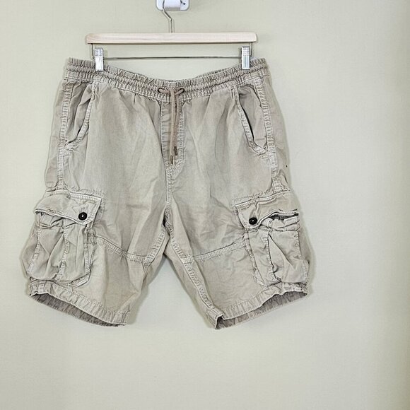 American Eagle Shorts Mens L Beige Cargo Utility Pockets Outdoor Gorpcore Grunge - Picture 15 of 16